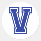 Brief V Ronde Sticker (Voorkant)