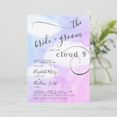 Brief van de Cloud 9 Humoureuze bruiloft Shower Kaart (Staand voorkant)