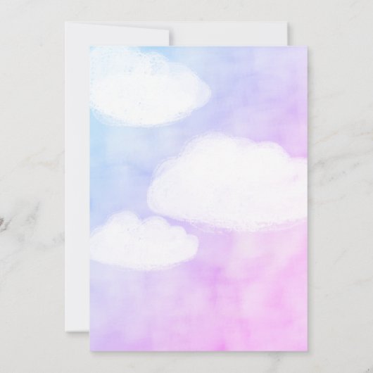 Brief van de Cloud 9 Humoureuze bruiloft Shower Kaart (Achterkant)