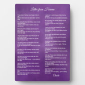 Brief van de hemel - Personaliseer met de naam van Fotoplaat (voorkant)