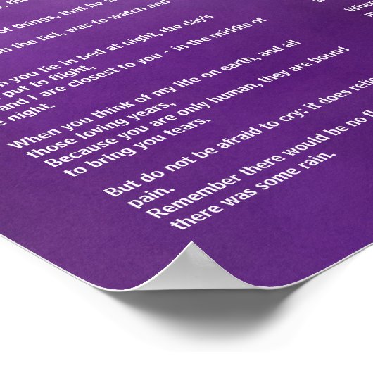 Brief van de hemel - Personaliseer met de naam van Poster (Hoek)