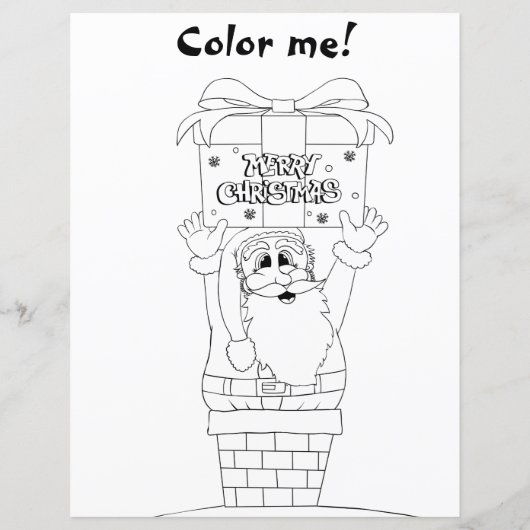 Brief van de kerstman aan de Kinderen (Achterkant)