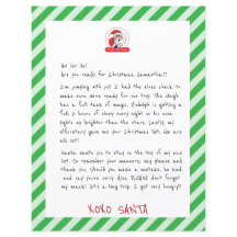 Brief van de kerstman aan de Kinderen