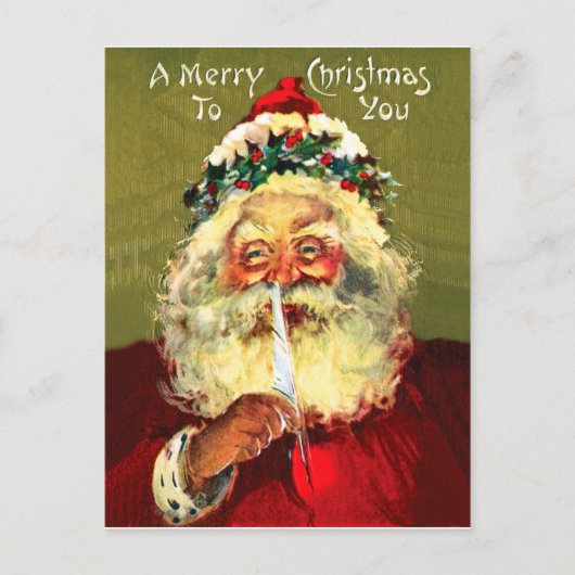 Brief van de Kerstman Briefkaart (Voorkant)
