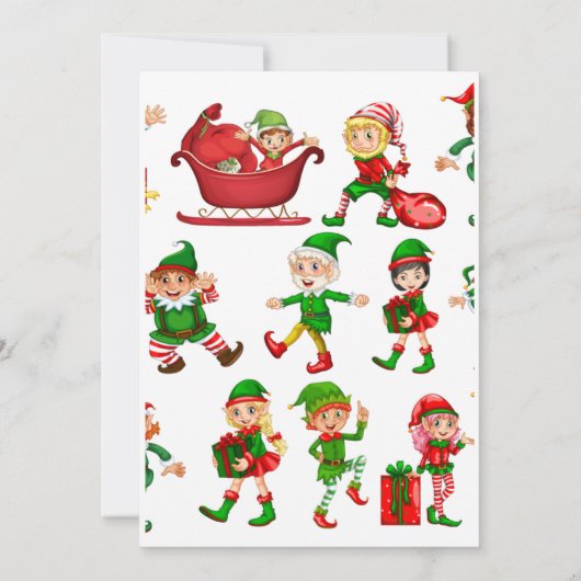 Brief van de kerstman kaart (Achterkant)