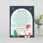 Brief van de Kerstman Nordic Prettig Kerstfeest (Staand voorkant)