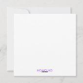 Brief van de Kerstman Paarse thema Papier Vel Feestdagenkaart (Achterkant)