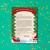 Brief van de Kerstman Traditioneel Persoonlijk Kaart