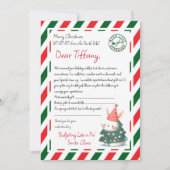 Brief van de kerstman Vertraging van het geschenk Kaart (Voorkant)