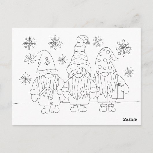 Brief van de Kerstman voor Kinderen + Kleurenpagin Briefkaart (Achterkant)
