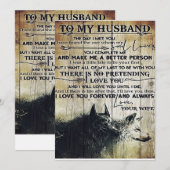 Brief van de klacht aan de echtgenoot | Lovely Gif Feestdagenkaart (Voorkant / Achterkant)