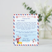 Brief van de Santa Claus aan de kinderen (Staand voorkant)