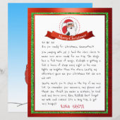 Brief van de Santa Claus van Noordpool (Voorkant / Achterkant)