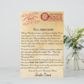 Brief van de Santa | Noordpoolbrieven Briefpapier (Staand voorkant)