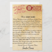 Brief van de Santa | Noordpoolbrieven Briefpapier (Voorkant / Achterkant)