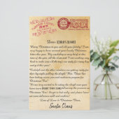 Brief van de Santa | Noordpoolbrieven Briefpapier (Staand voorkant)