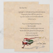 Brief van de Santa Personalized (Voorkant / Achterkant)