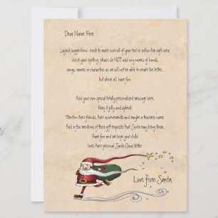 Brief van de Santa Personalized