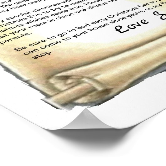 Brief van de Santa Poster (Hoek)