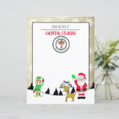 Brief van de Santa van de Noordpool (Staand voorkant)