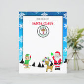 Brief van de Santa van de Noordpool (Staand voorkant)