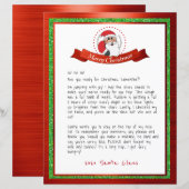 Brief van de Santa van Noordpool (Voorkant / Achterkant)