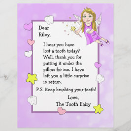 Brief van de Tooth Fairy Flyer