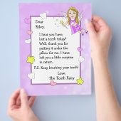 Brief van de Tooth Fairy Flyer (Hand)