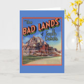 Brief van de van Zuid- badlands Groeten van Dakota Kaart (Gele Bloem)
