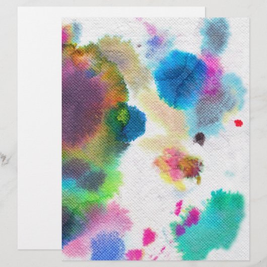 Brief van de waterverf! (Voorkant / Achterkant)