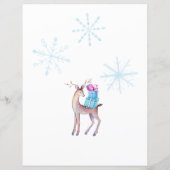 Brief van de Waterverf Snow van Santa Claus (Achterkant)