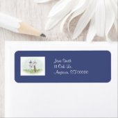 Brief van een Bluebird Adresetiketten Etiket (Insitu)