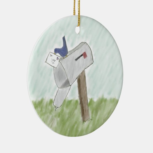 Brief van een Bluebird Ornament (Rechts)