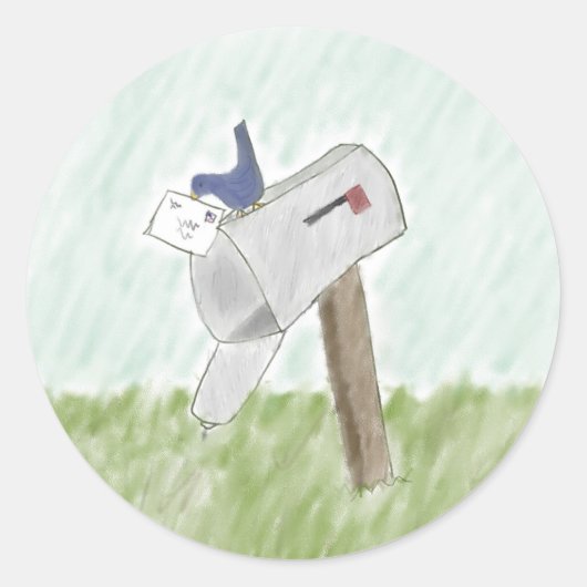 Brief van een Bluebird Stickers (Voorkant)