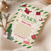 Brief van Elf Christmas Arrival Letter Kaart