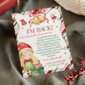 Brief van Elf Kerst Elf Briefkaart