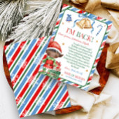 Brief van Elf Kerst Jongen Briefkaart