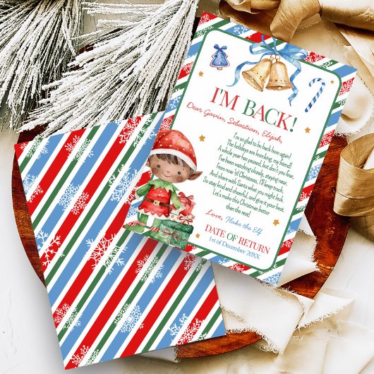 Brief van Elf Kerst Kind Briefkaart