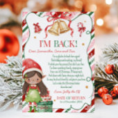 Brief van Elf Kerstmeisje Briefkaart