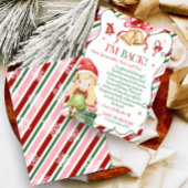 Brief van Elf Kerstmeisje Briefkaart