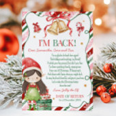 Brief van Elf Kerstmeisje Briefkaart