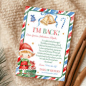 Brief van Elf Kerstmis Jongensbriefkaart Kaart