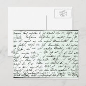 Brief van Franz Schubert Briefkaart (Voorkant / Achterkant)