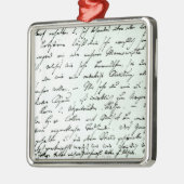 Brief van Franz Schubert Metalen Ornament (Links)