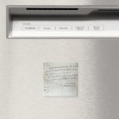 Brief van George Frederick Handel Magneet (Insitu (Vaatwasser))