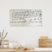 Brief van Handel, juni 1716 Poster (Keuken)