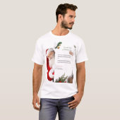 Brief van het bureau van Nicolas Claus Kerstmis T-shirt (Voorkant volledig)