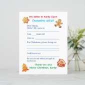 Brief van het  kind aan de Santa (Staand voorkant)