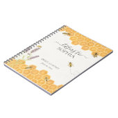 Brief van honingbijen aan mijn dochter-baby-boek notitieboek (Linkerzijde)