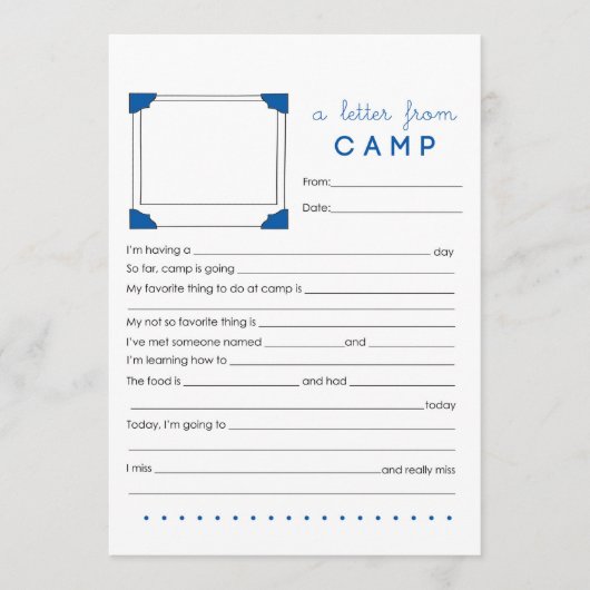 Brief van Kamp Briefpapier Notitiekaartje (Voorkant)